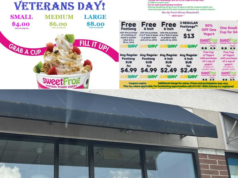 Sweet Frog Menu