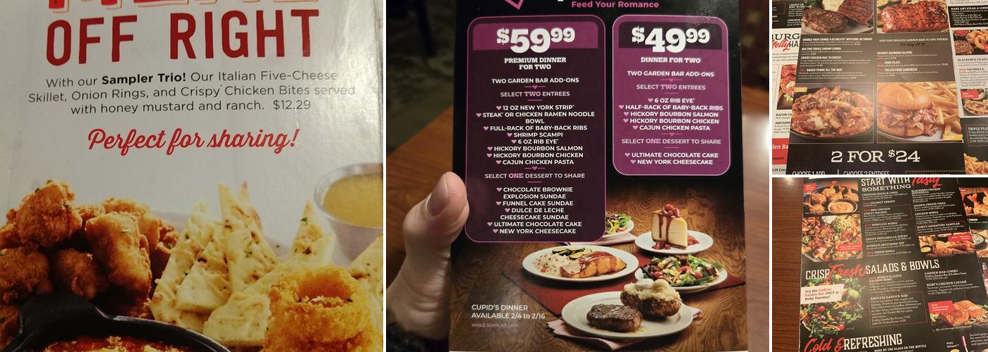 Ruby Tuesday Menu