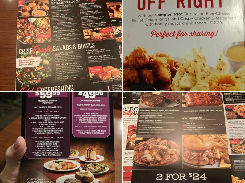 Ruby Tuesday Menu