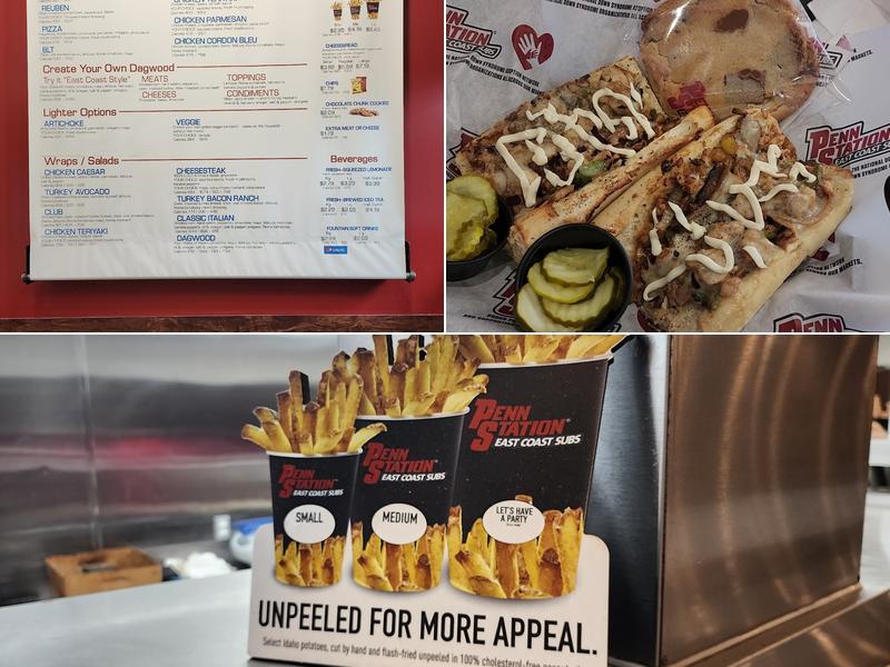 Penn Station East Coast Subs Menu
