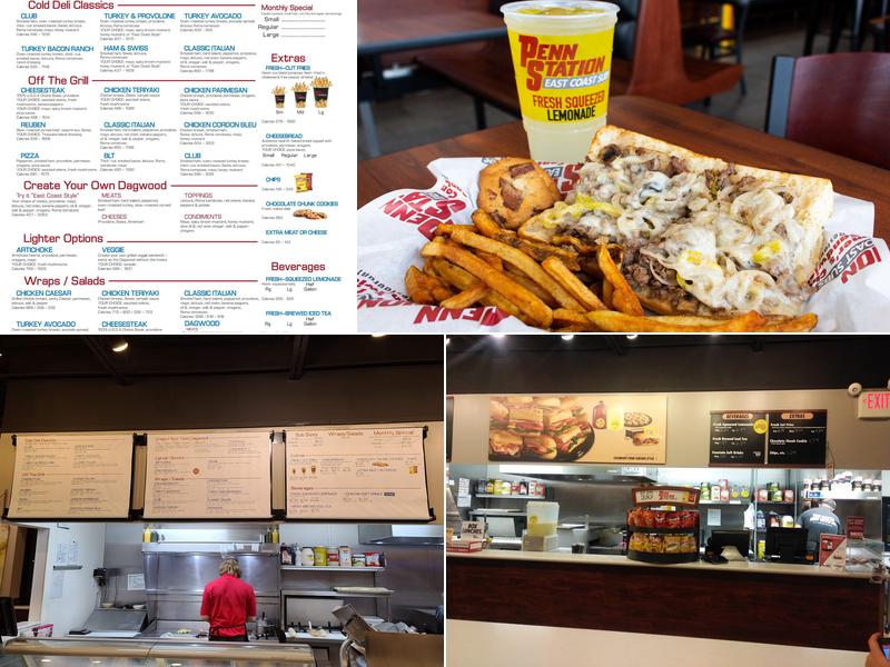Penn Station East Coast Subs Menu