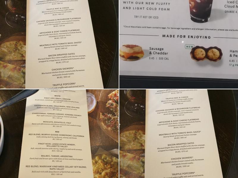 Starbucks Menu