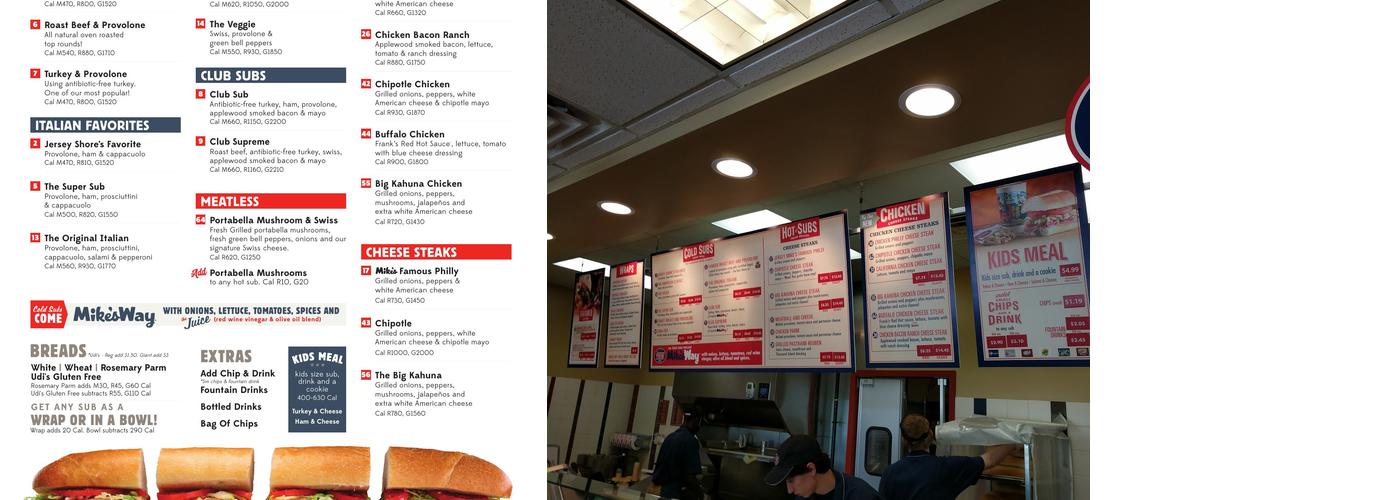 Jersey Mike's Subs Menu