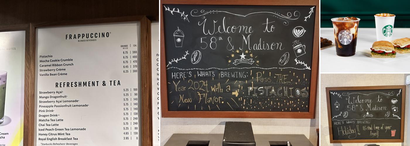 Starbucks Menu