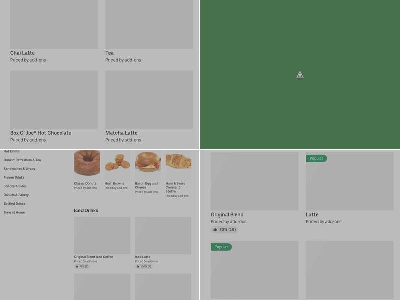 Dunkin' Menu