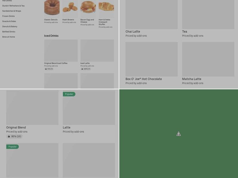 Dunkin' Menu