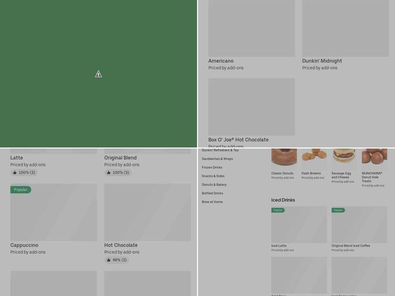 Dunkin' Menu