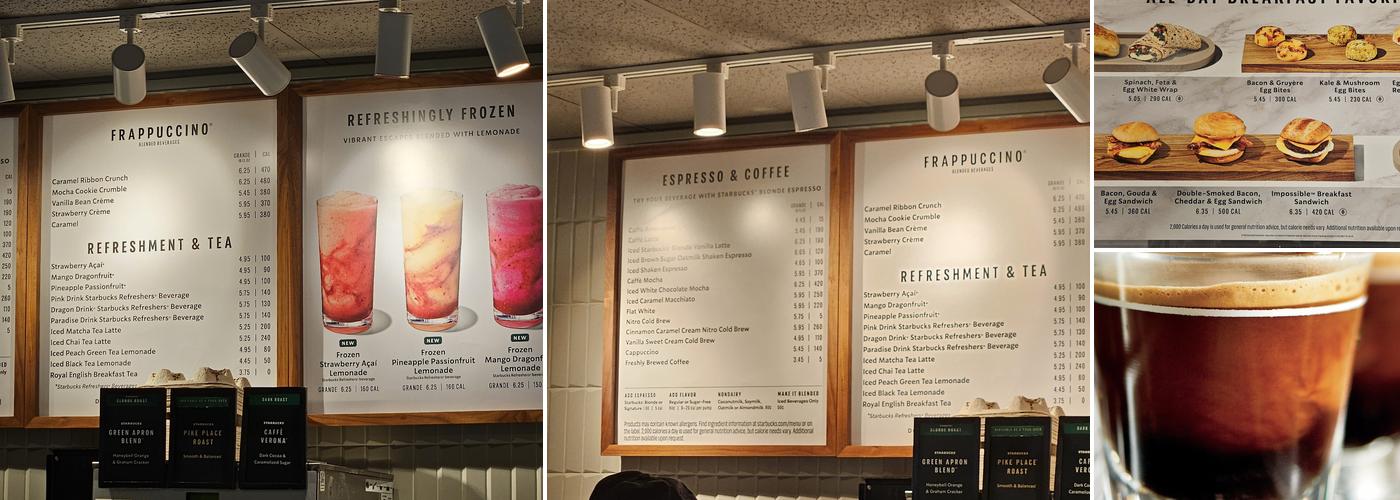 Starbucks Menu