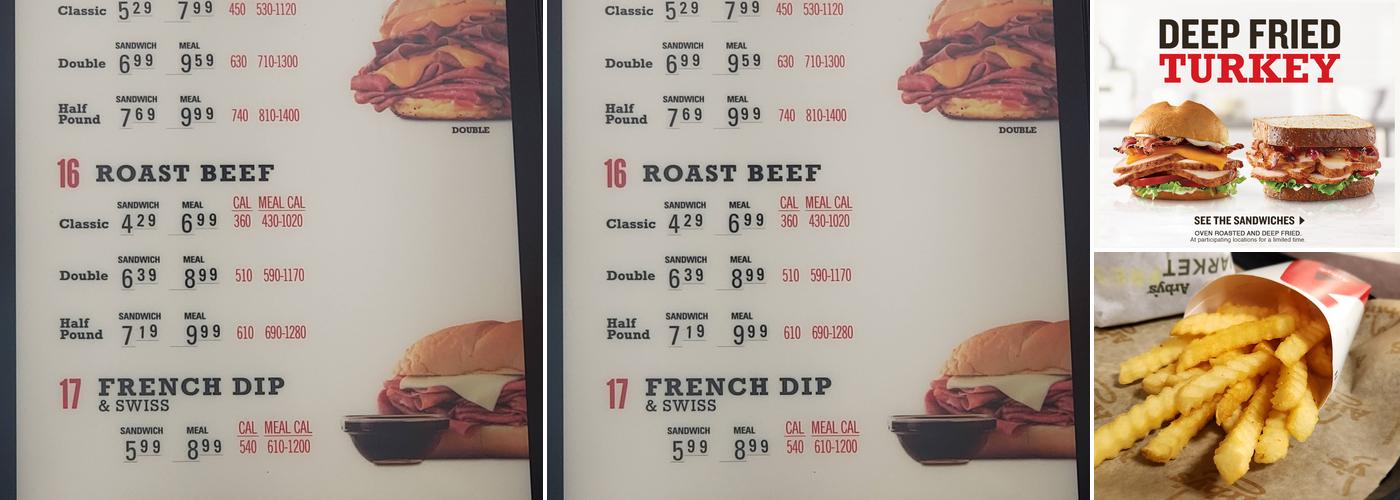 Arby's Menu