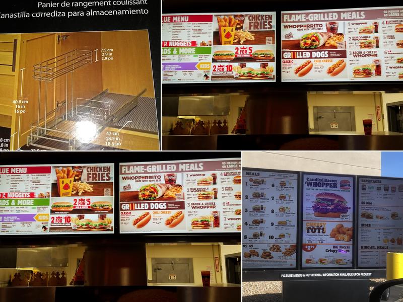Burger King Menu