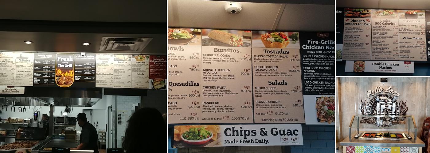 El Pollo Loco Menu