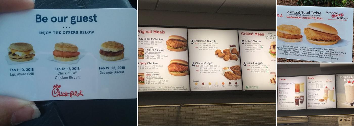 Chick-fil-A Menu