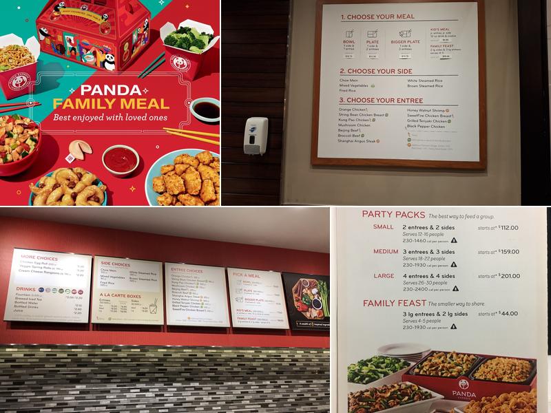Panda Express Menu