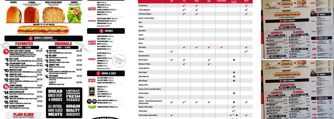 Jimmy John's Menu