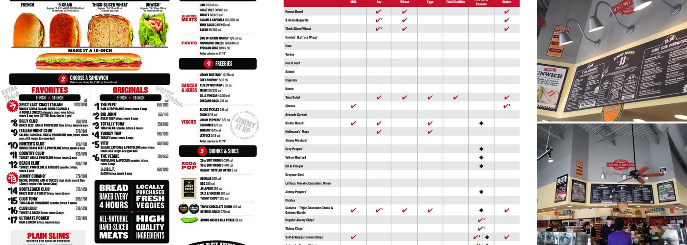 Jimmy John's Menu