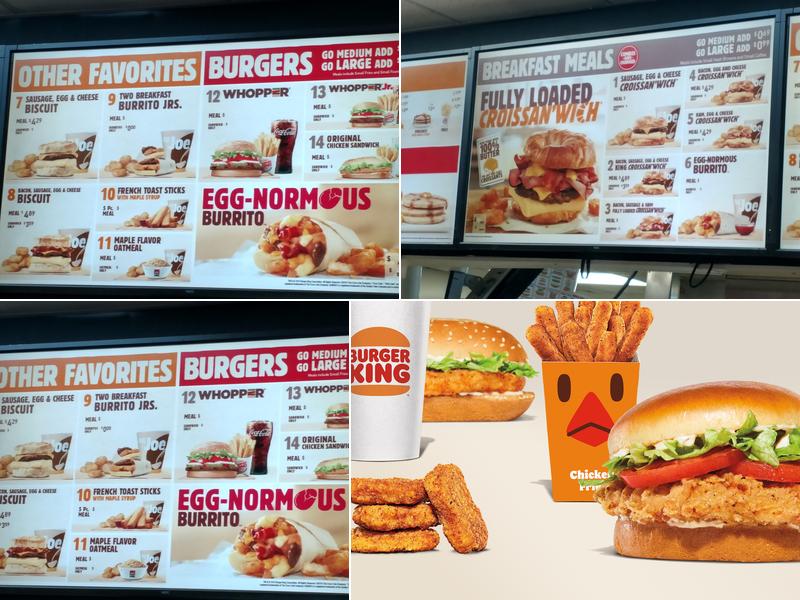 Burger King Menu
