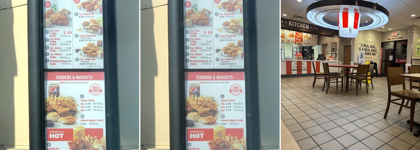 KFC Menu