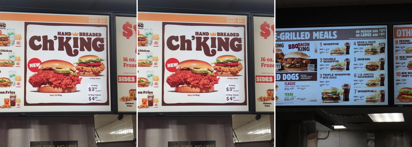 Burger King Menu