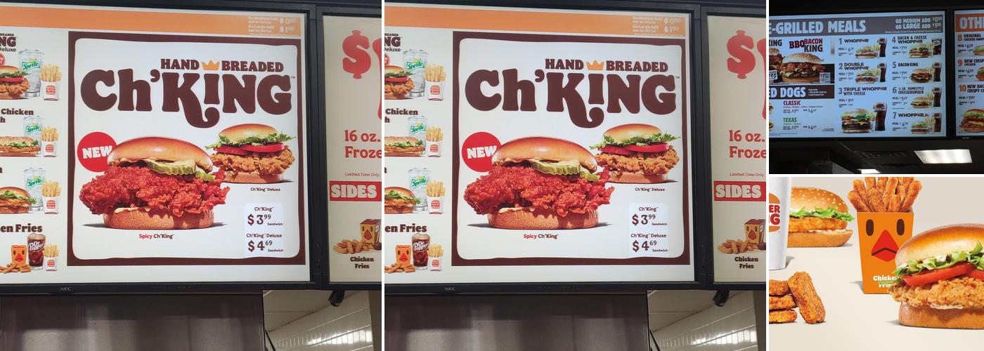 Burger King Menu