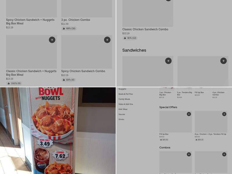 KFC Menu