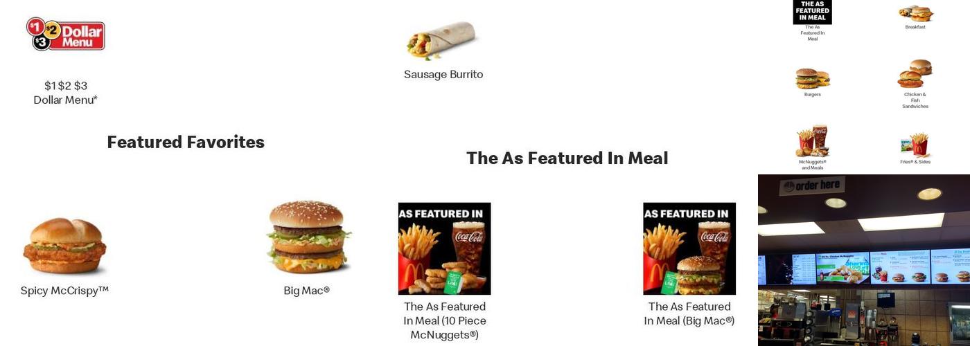 McDonald's Menu