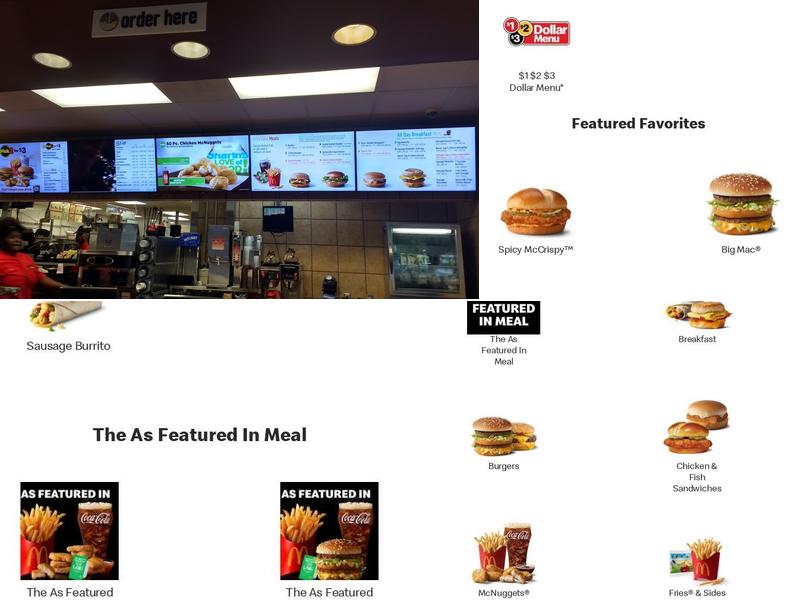 McDonald's Menu