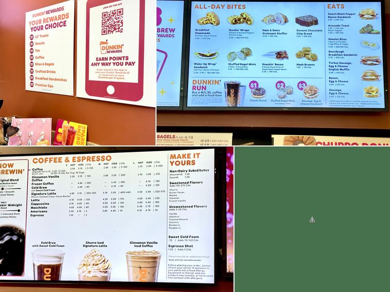 Dunkin' Menu