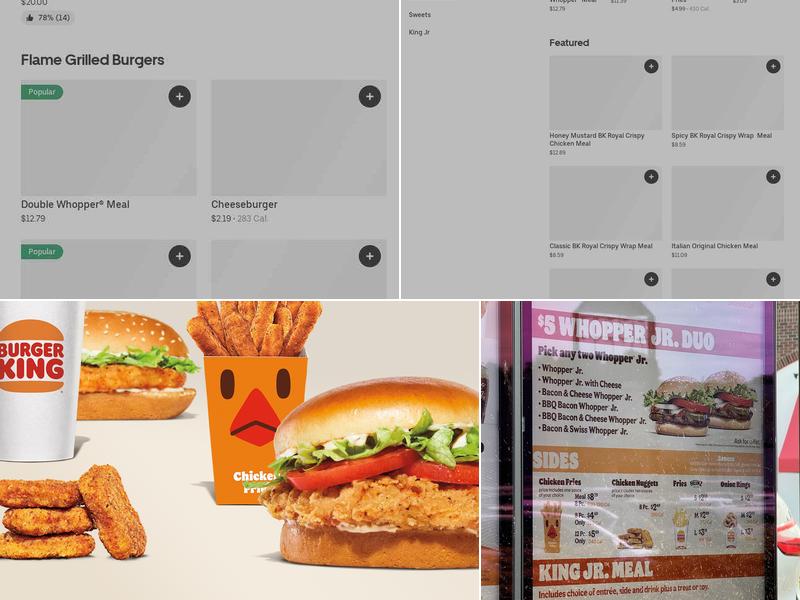 Burger King Menu
