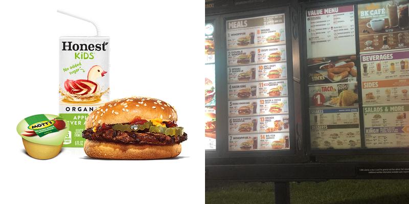 Burger King Menu