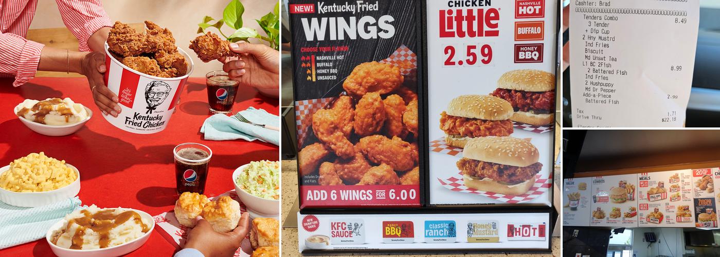 KFC Menu