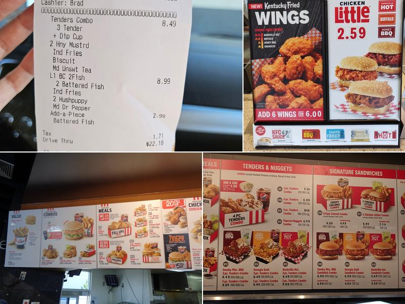 KFC Menu