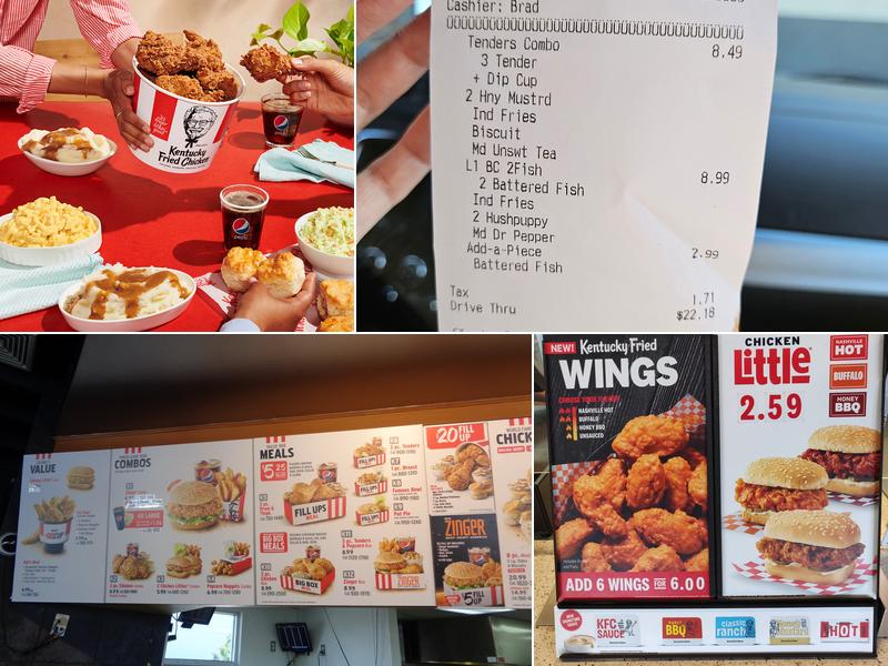 KFC Menu