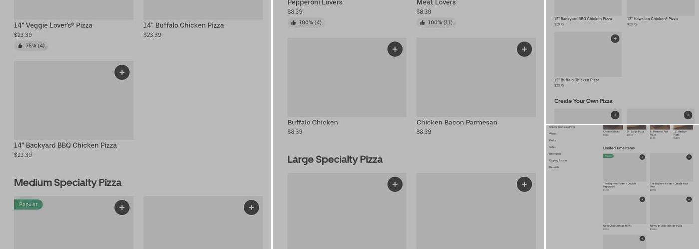 Pizza Hut Menu