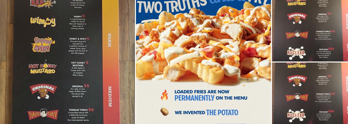 Zaxby's Chicken Fingers & Buffalo Wings Menu