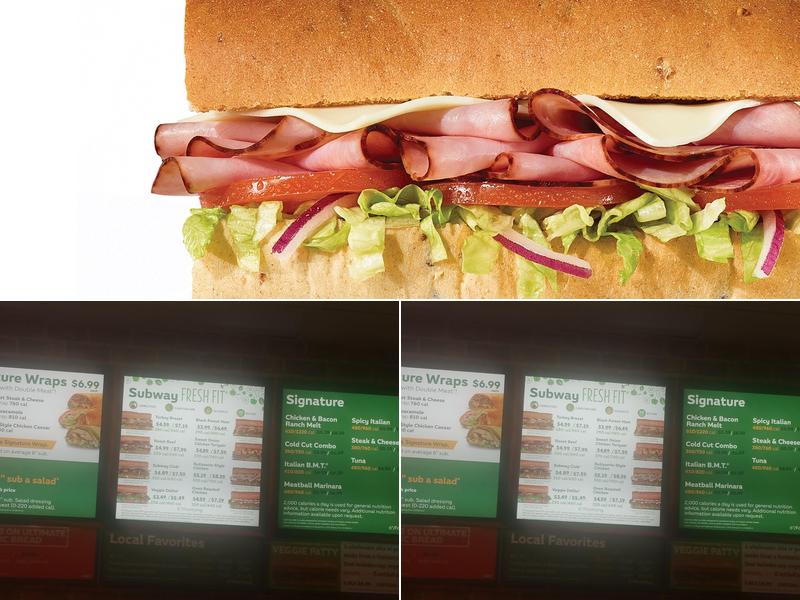 Subway Menu