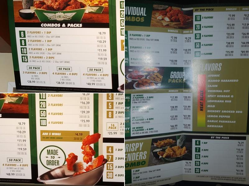 Wingstop Menu