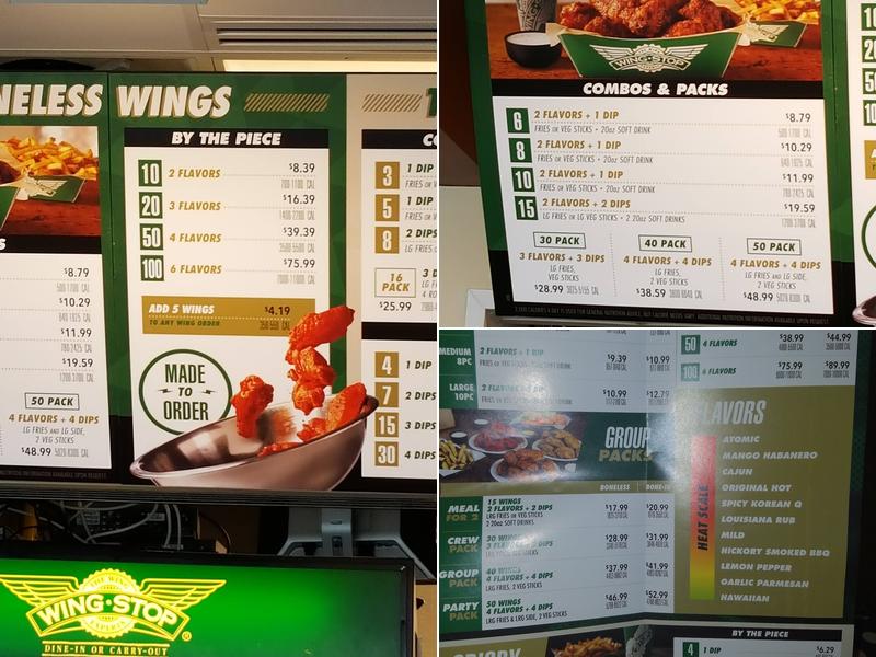 Wingstop Menu