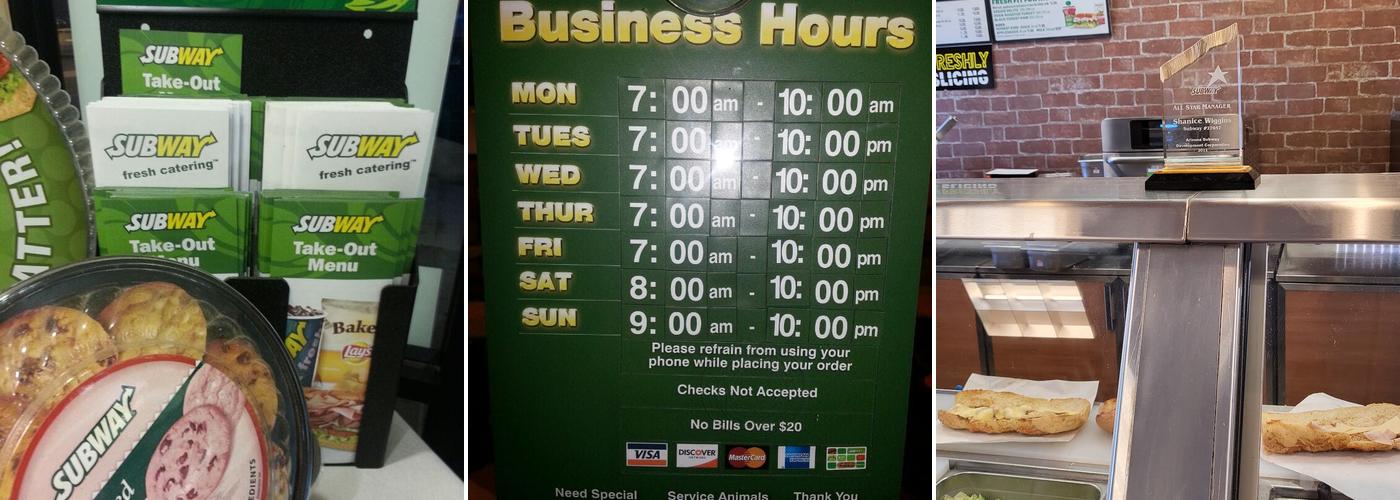 Subway Menu