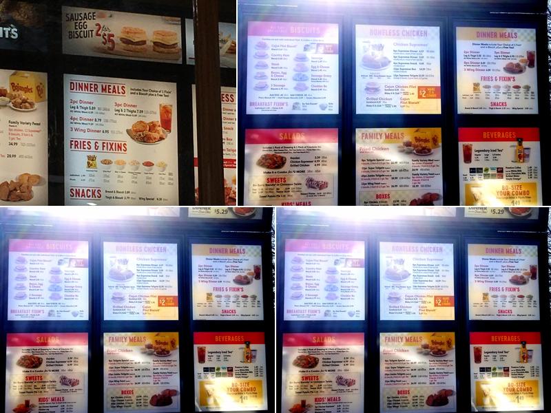 Bojangles Menu
