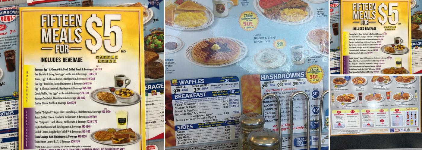 Waffle House Menu