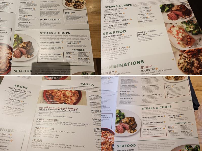 Carrabba's Italian Grill Menu