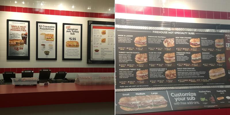 Firehouse Subs Duke Menu