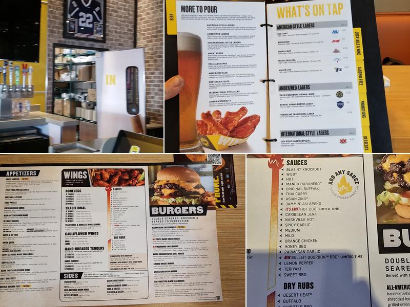 Buffalo Wild Wings Menu