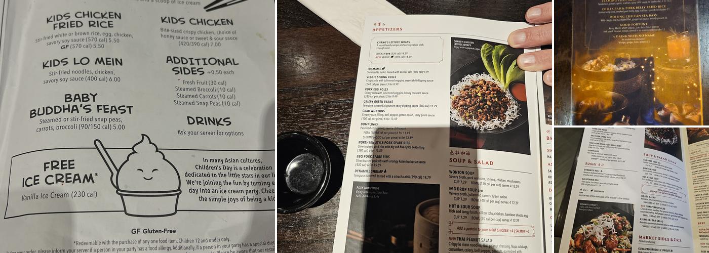 P.F. Chang's Menu