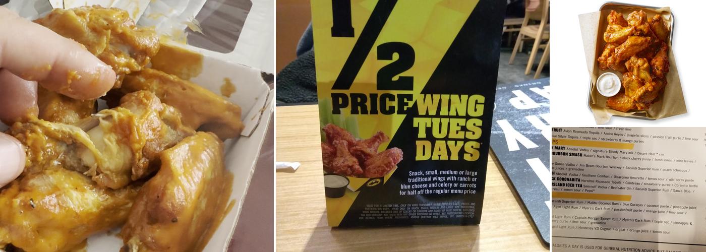 Buffalo Wild Wings Menu