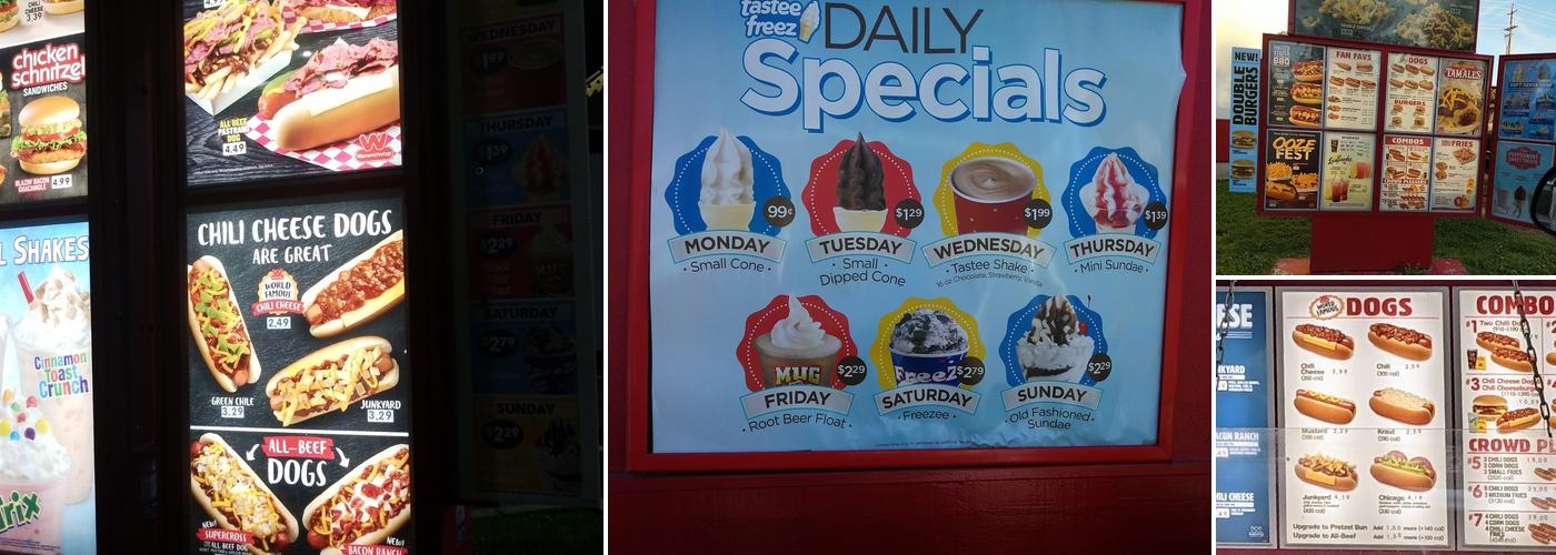 Wienerschnitzel Menu