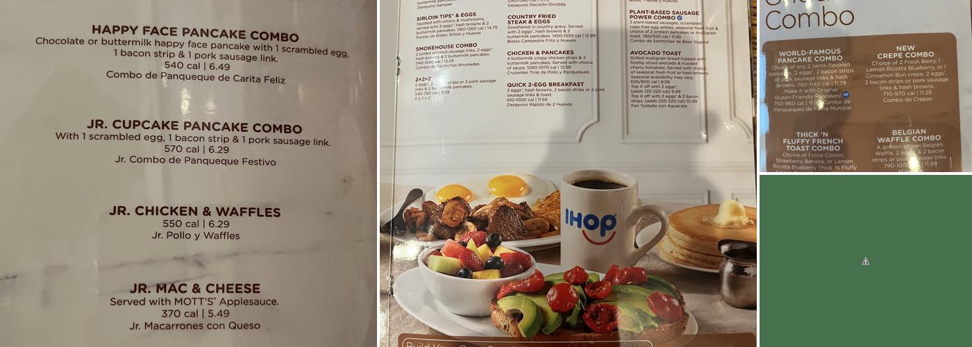 IHOP Menu