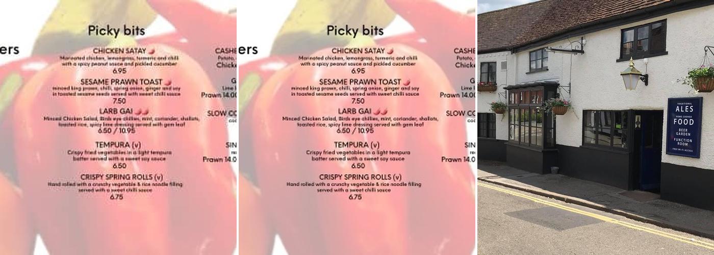 The Three Mariners Menu