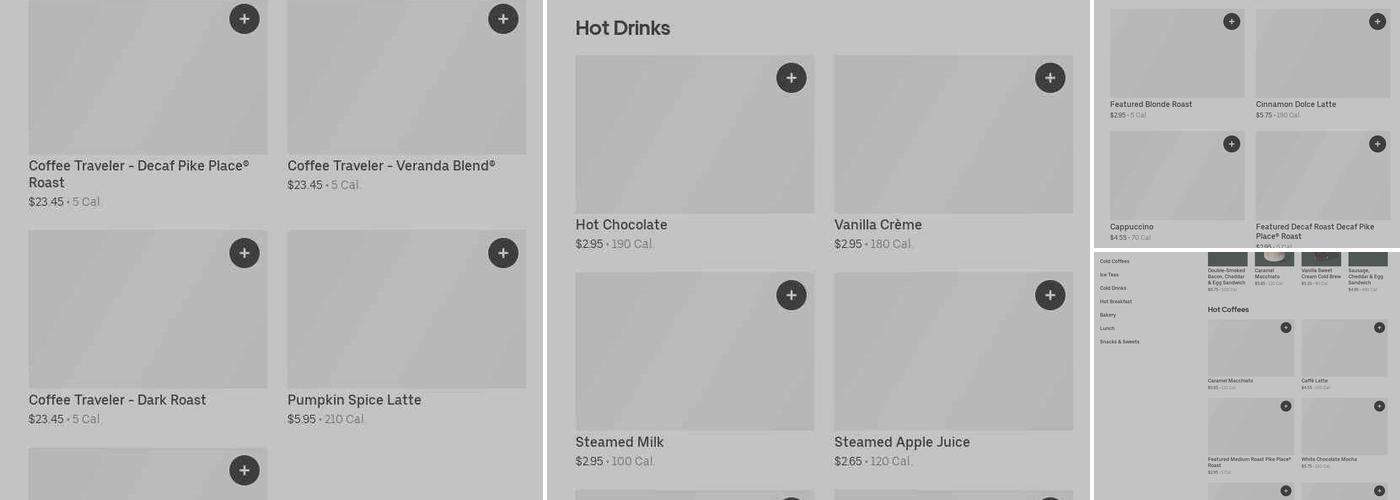 Starbucks Menu