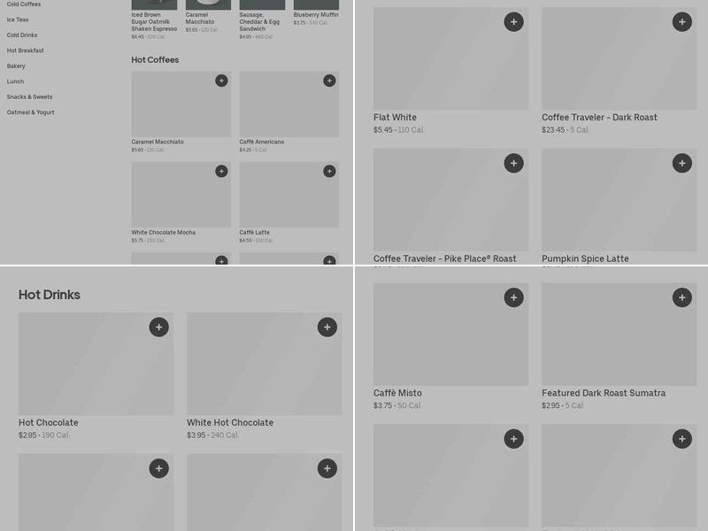 Starbucks Menu